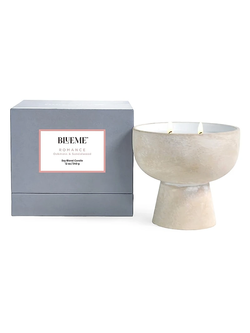 Romance Oakmoss & Sandalwood Ceramic Candle