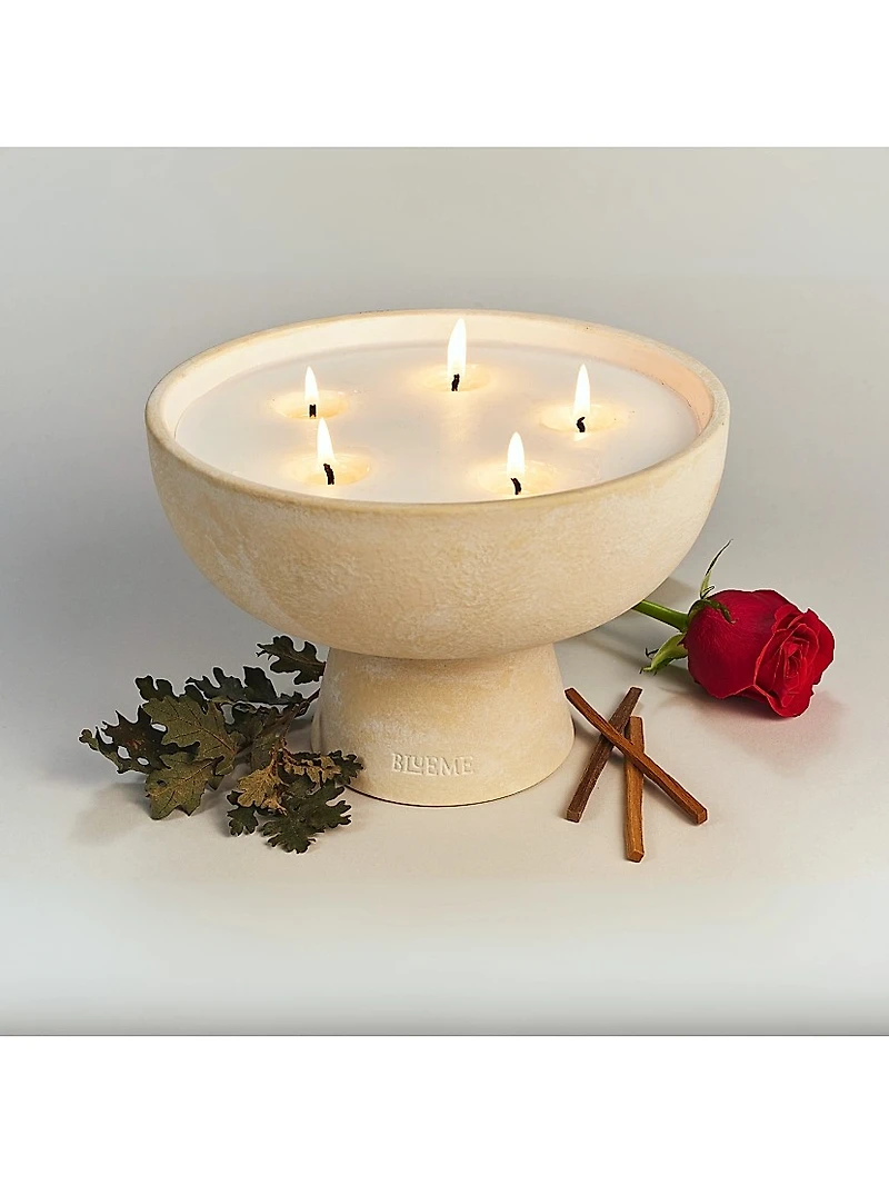 Romance Oakmoss & Sandalwood Ceramic Candle