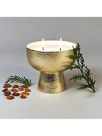 Festive Noble Fir & Amber Ceramic Candle