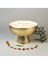 Festive Noble Fir & Amber Ceramic Candle