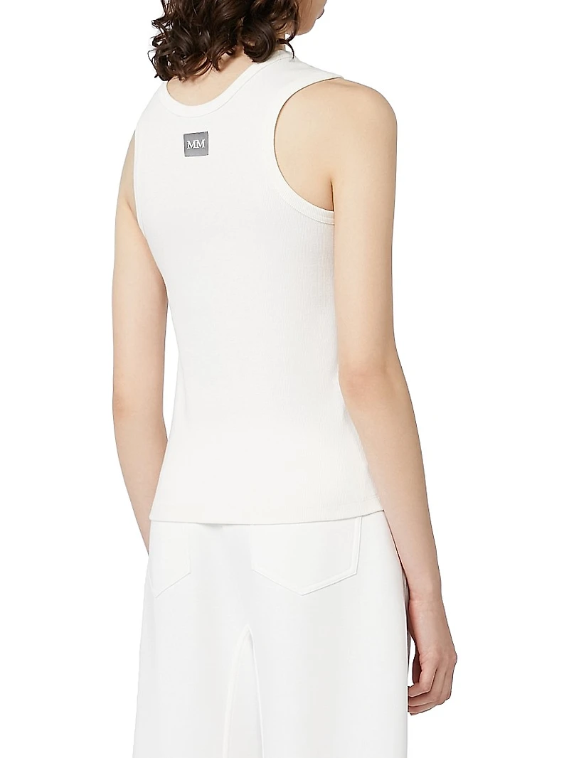 Stretch Cotton Jersey Vest Top