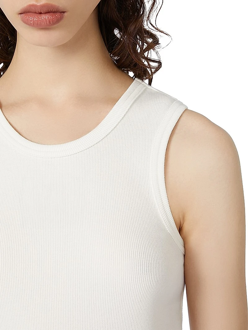 Stretch Cotton Jersey Vest Top