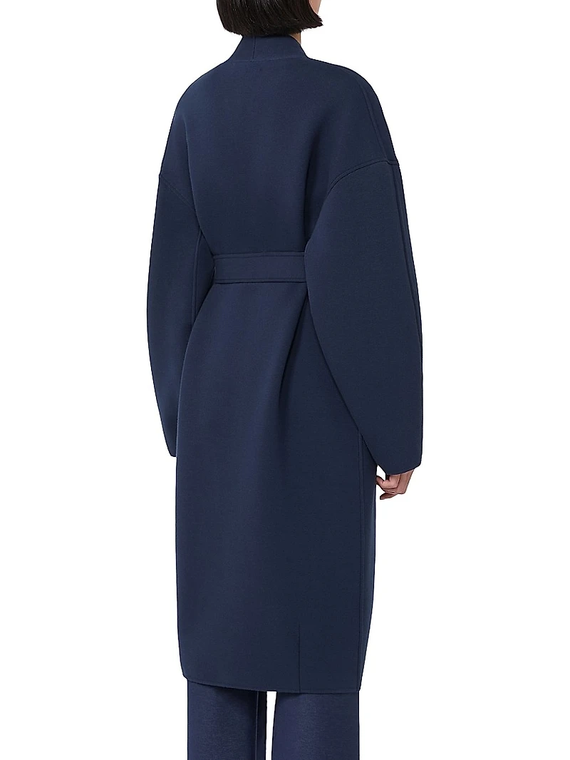 Double Faced Cotton Jersey Coat