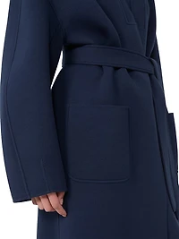 Double Faced Cotton Jersey Coat