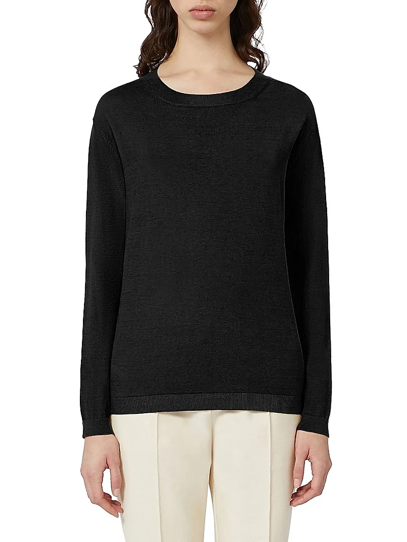 Silk and Cotton Yarn Sweater