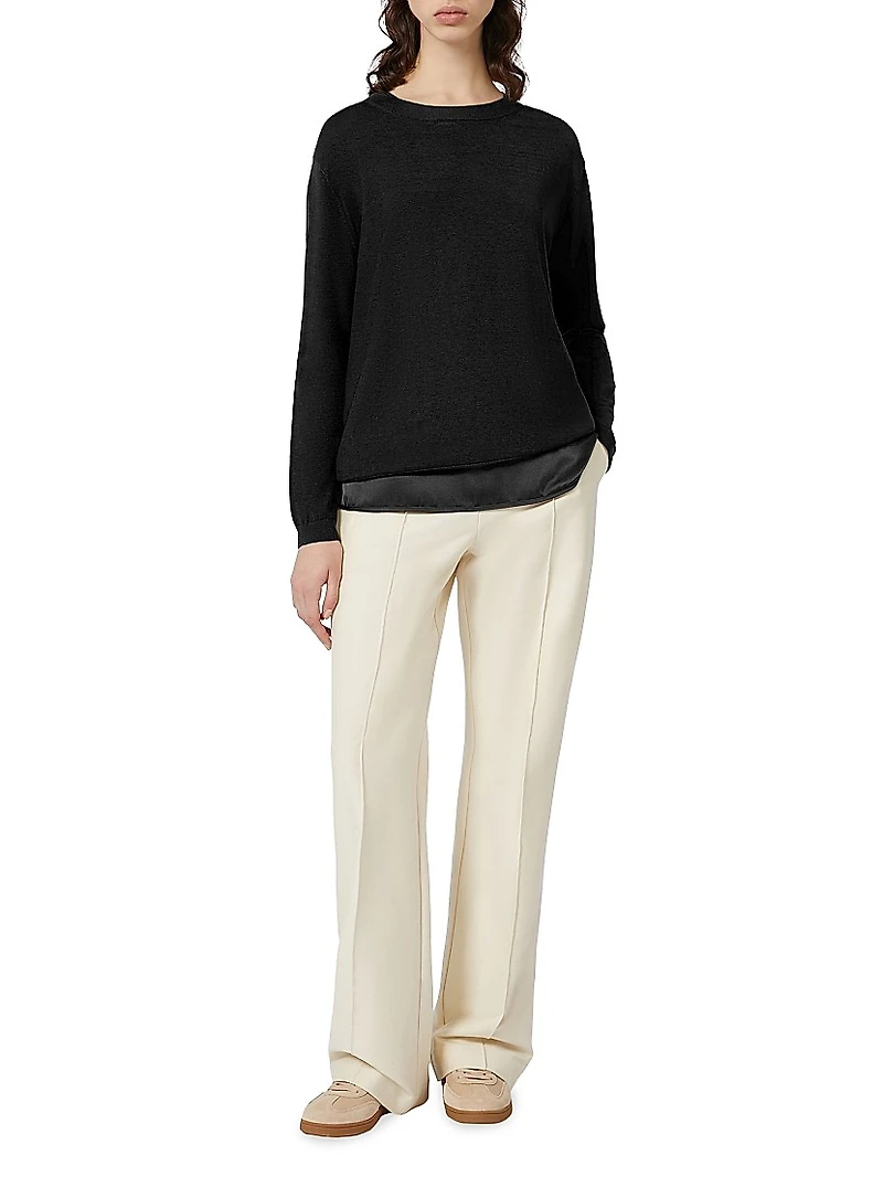 Silk and Cotton Yarn Sweater