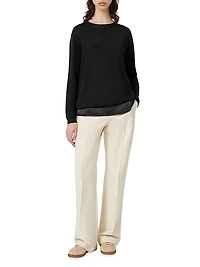 Silk and Cotton Yarn Sweater