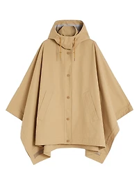 Water Repellent Cotton Gabardine Cape