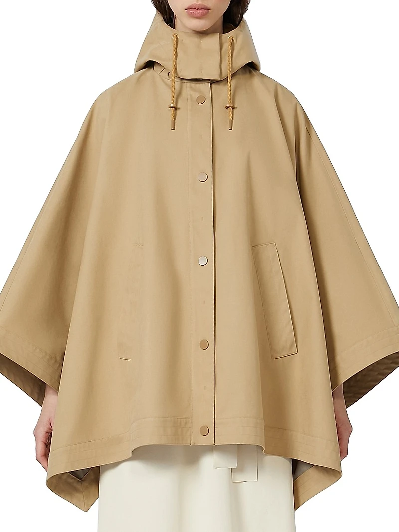 Water Repellent Cotton Gabardine Cape