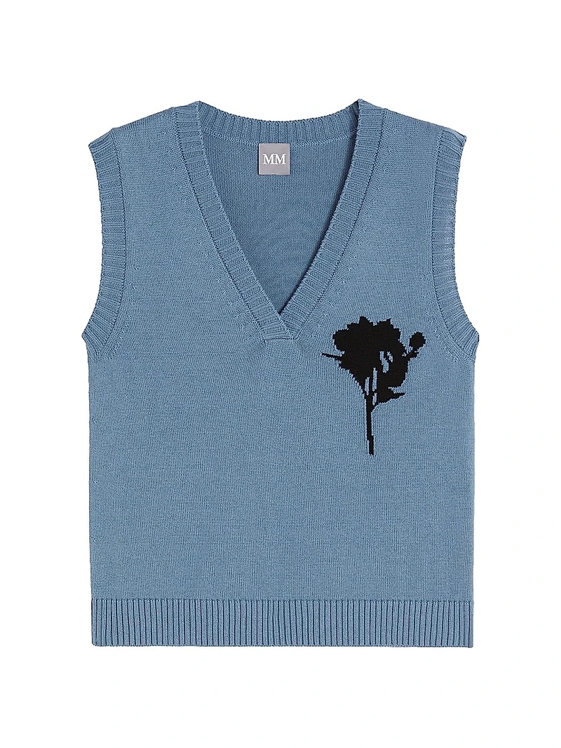 Cotton Yarn Gilet Sweater