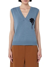 Cotton Yarn Gilet Sweater