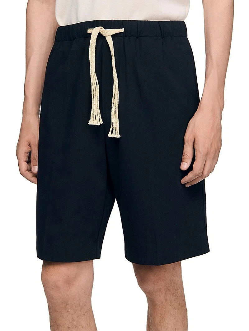 Elasticated Waist Cotton Shorts