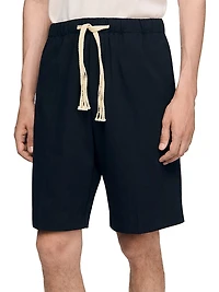Elasticated Waist Cotton Shorts