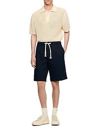 Elasticated Waist Cotton Shorts