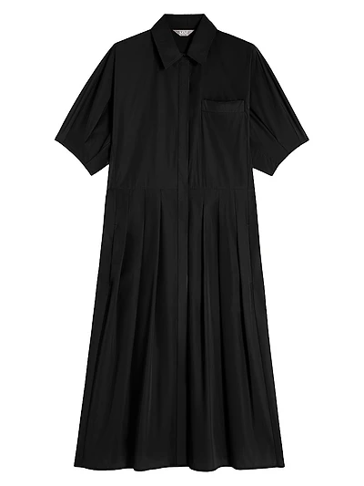 Water Repellent Taffeta Shirt Dress