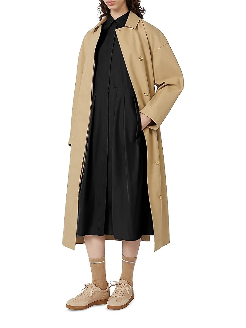 Water Repellent Taffeta Shirt Dress