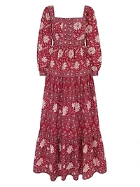 Rust Borders Lucia Dress