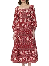 Rust Borders Lucia Dress