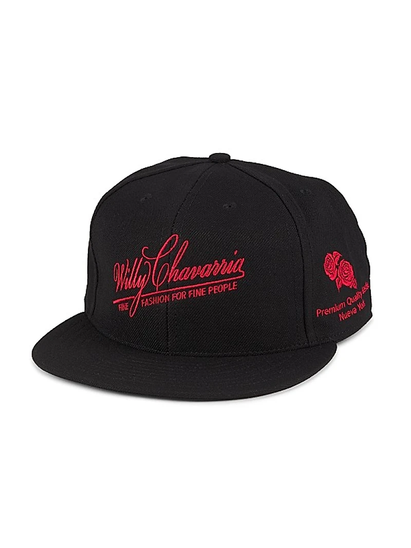 Fine Fashion Logo-Embroidered Baseball Cap