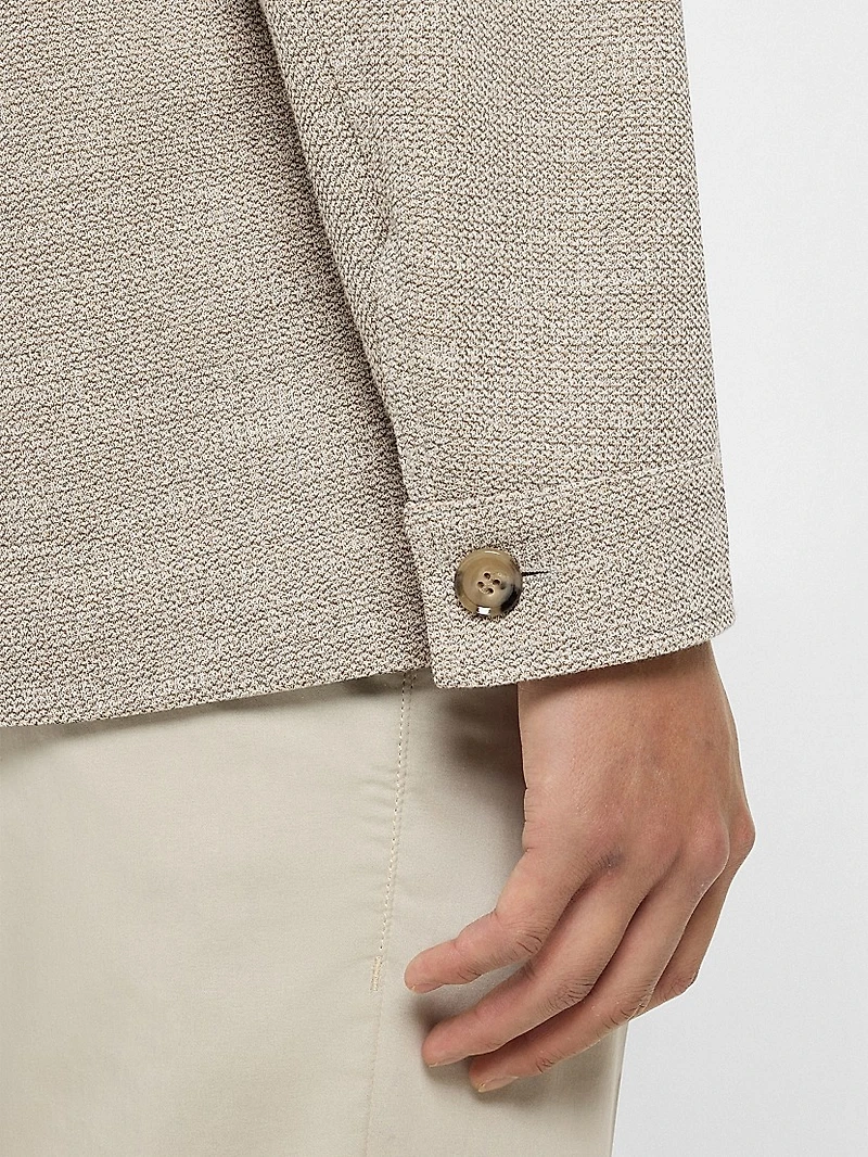 Relaxed-Fit Overshirt Patterned Fabric