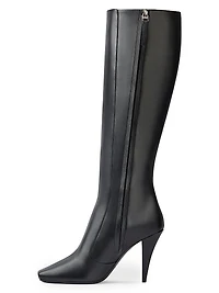 Sliced Square Boots Shiny Leather