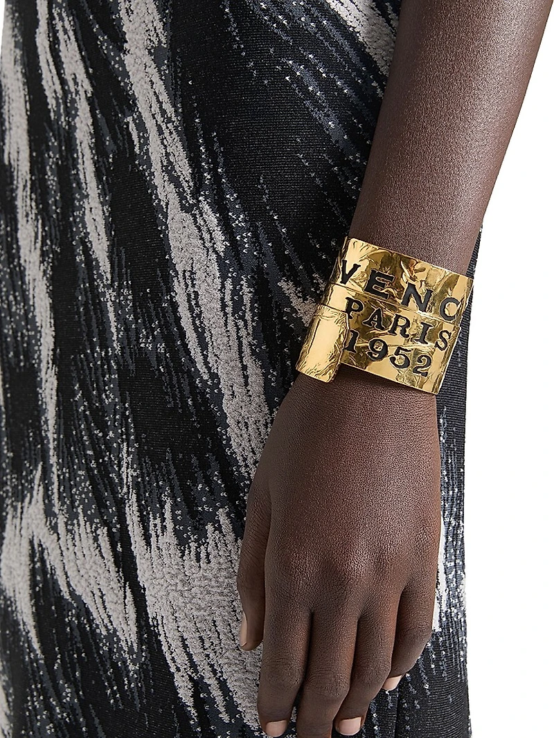 Tape Cuff Metal and Enamel