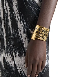 Tape Cuff Metal and Enamel