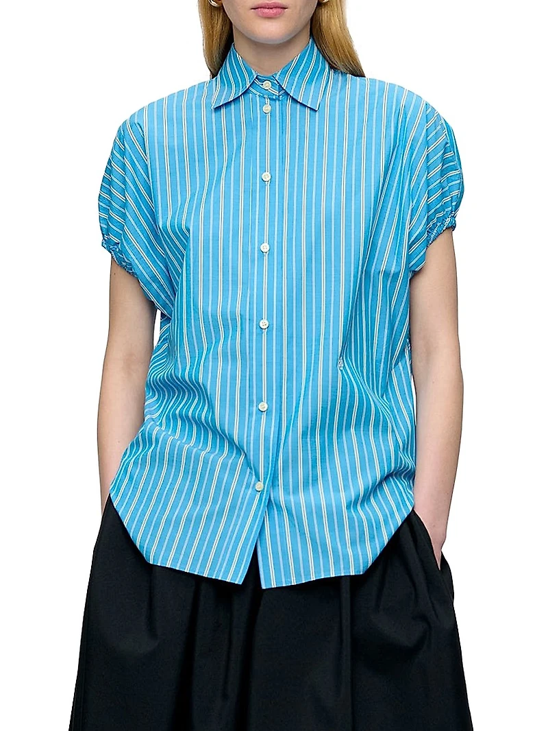 Lecce Capsleeve Shirt Stripe