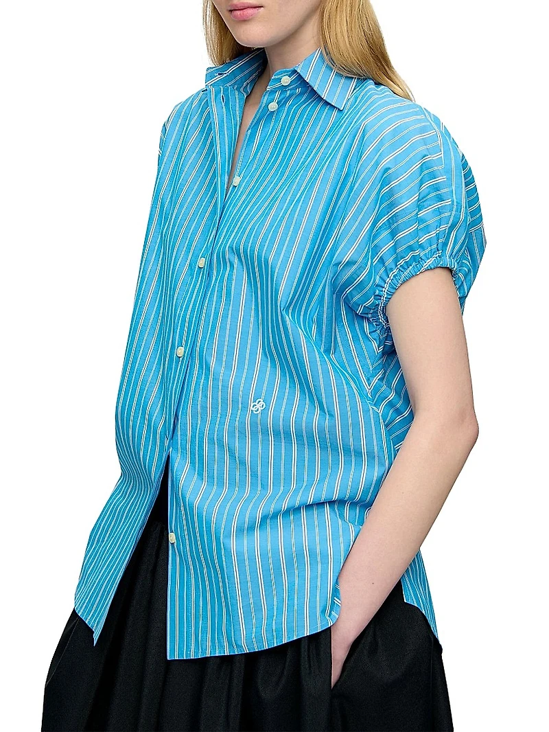 Lecce Capsleeve Shirt Stripe