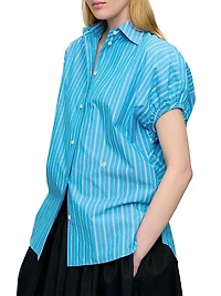 Lecce Capsleeve Shirt Stripe