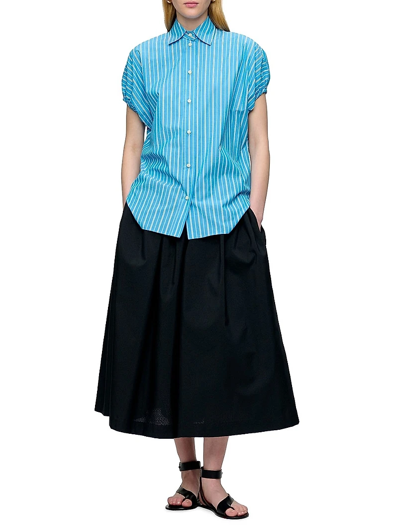 Lecce Capsleeve Shirt Stripe