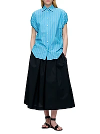 Lecce Capsleeve Shirt Stripe