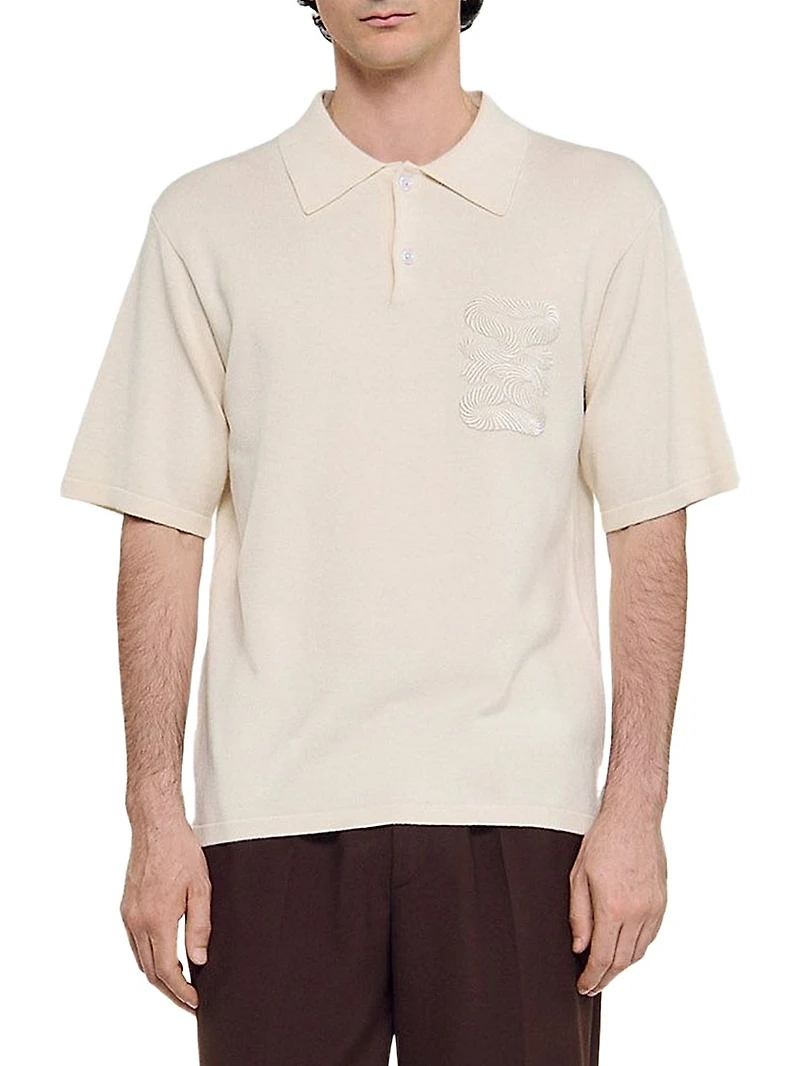 Polo with Rope Embroidery