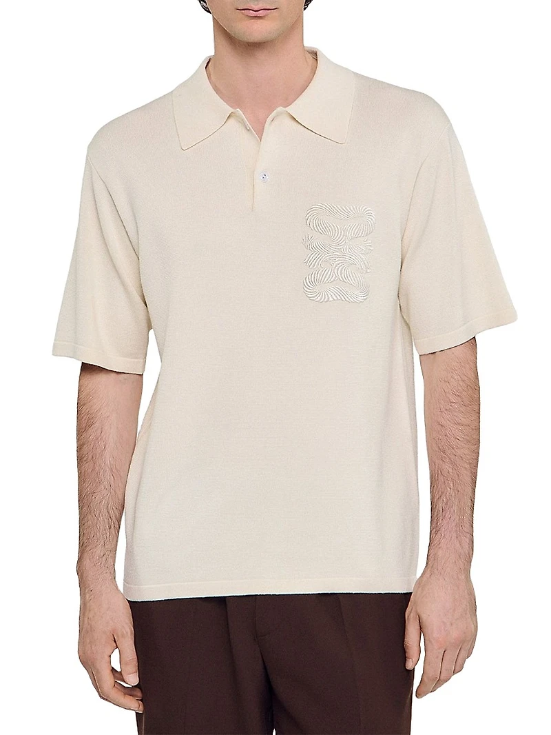 Polo with Rope Embroidery