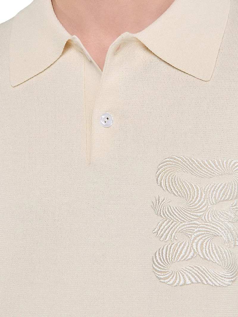Polo with Rope Embroidery