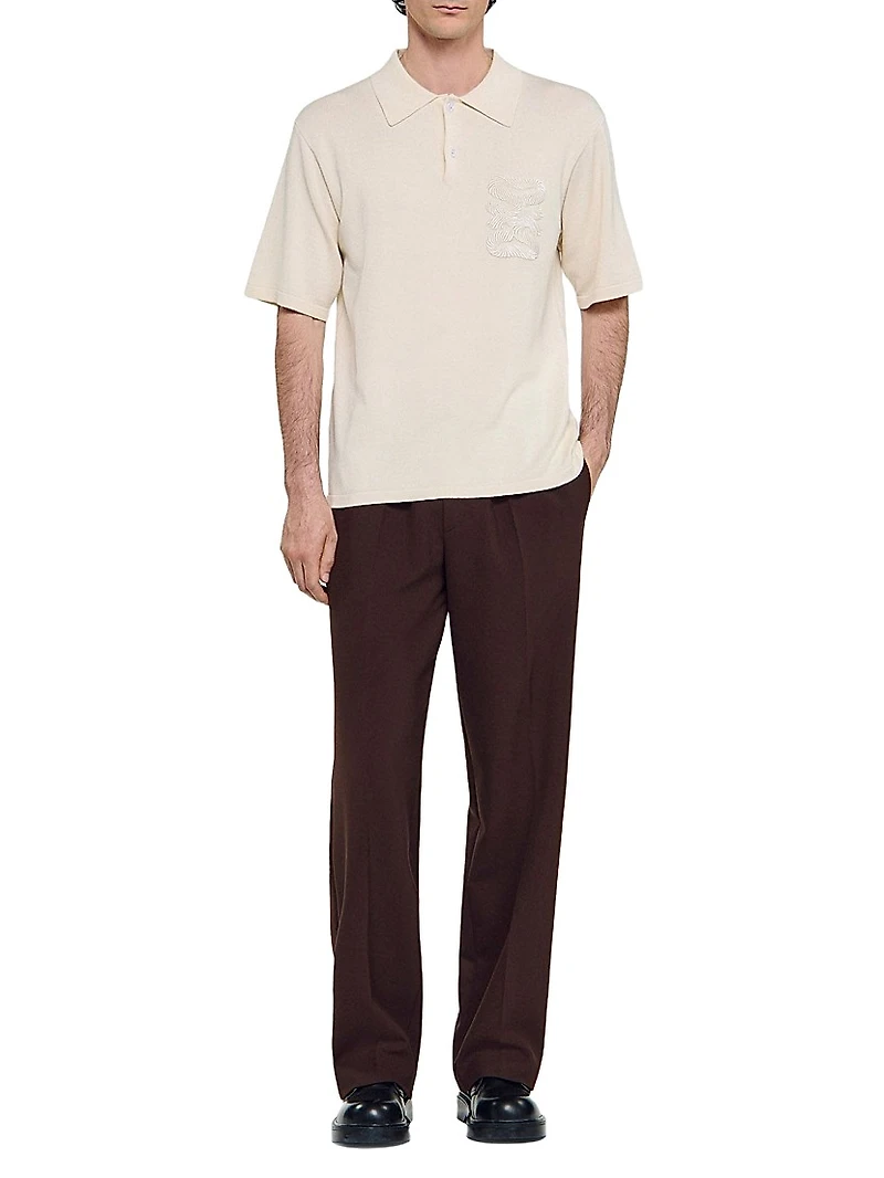 Polo with Rope Embroidery
