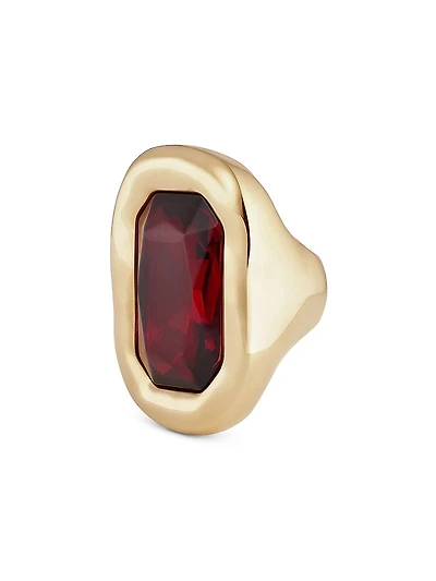 Sculptural Crystal Ring