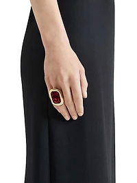 Sculptural Crystal Ring
