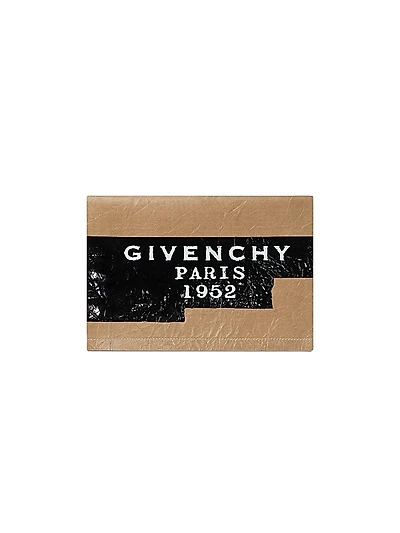 Tape Pochette Clutches in Leather