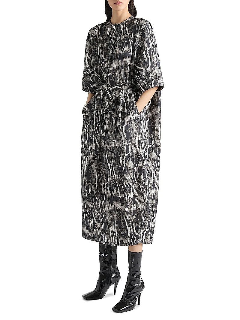 Dress Cotton with Animal Print