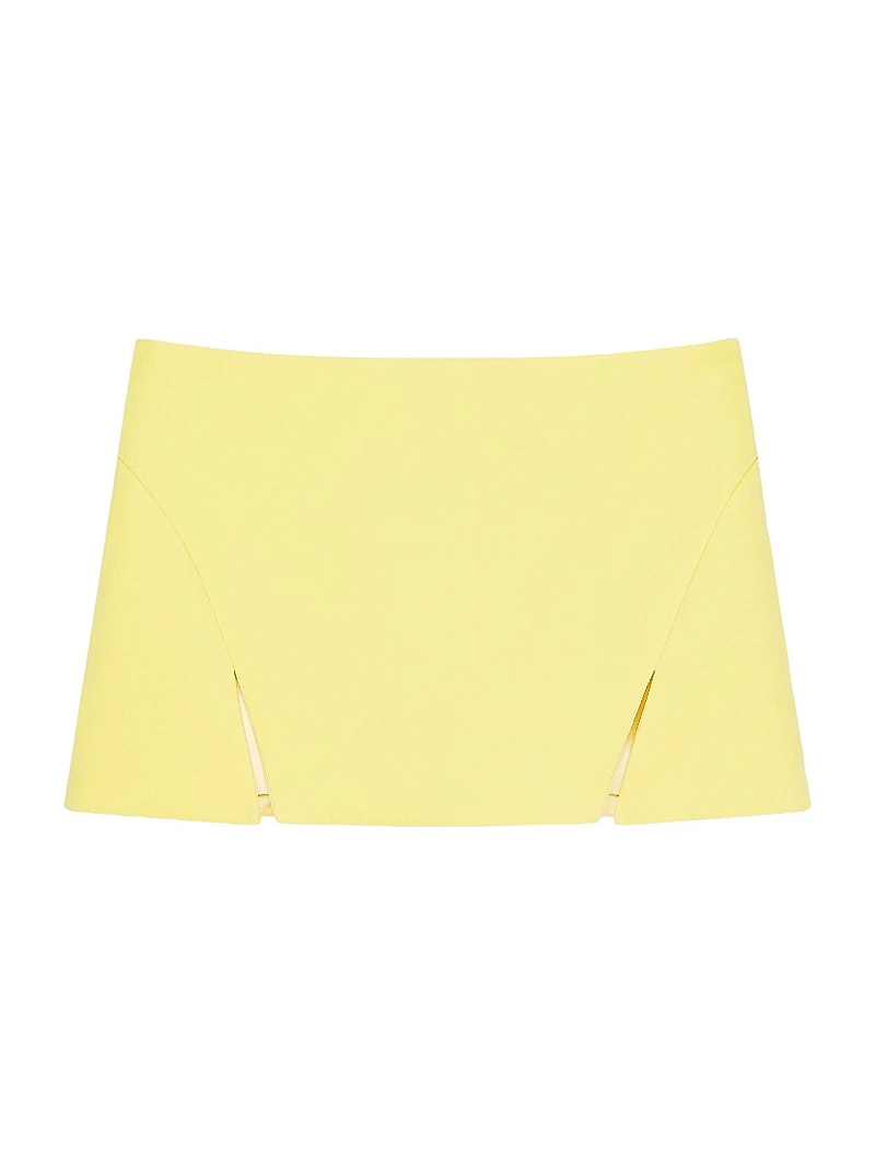 Mini Cut Out Skirt Crepe