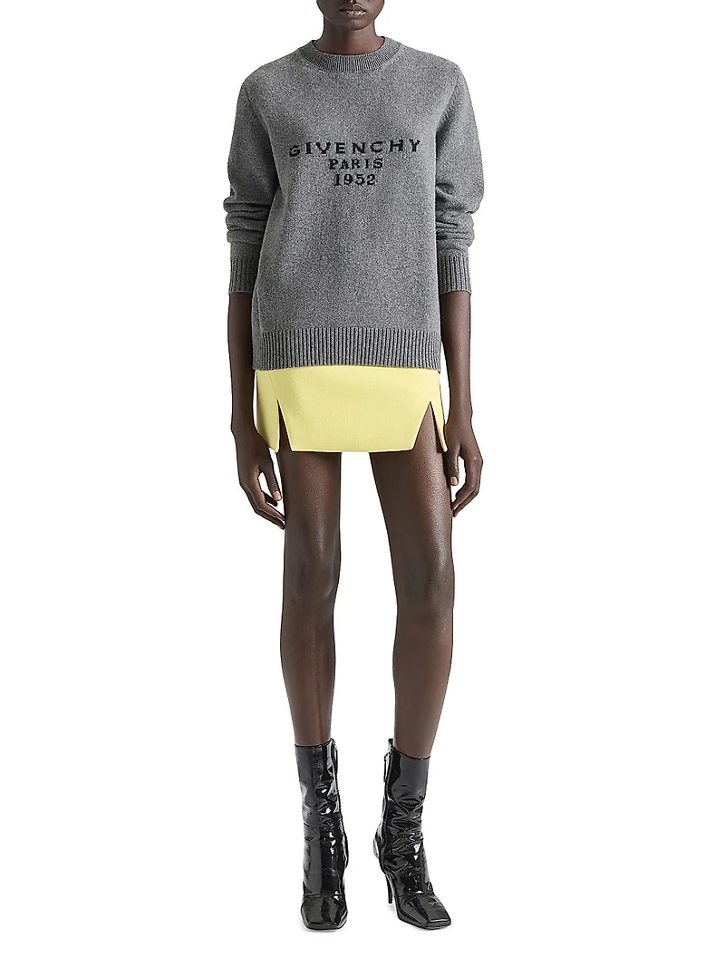 Mini Cut Out Skirt Crepe