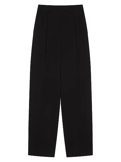 Slashed Two-Pleat Pants Wool