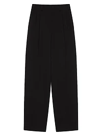 Slashed Two-Pleat Pants Wool