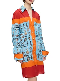Charisse Printed Shirt Dress