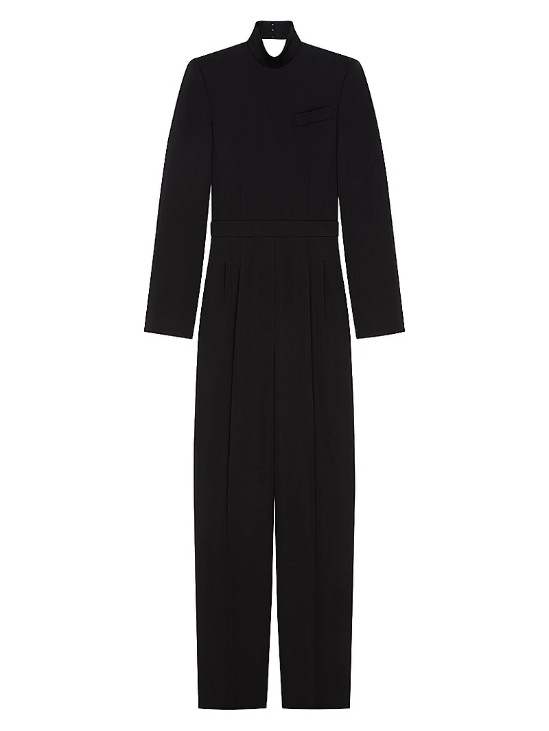 Jumpsuit Wool with Open Back