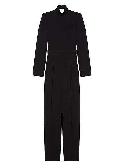 Jumpsuit Wool with Open Back