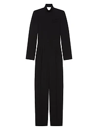 Jumpsuit Wool with Open Back