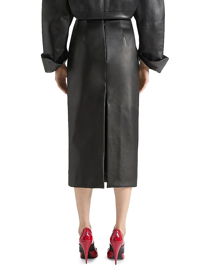 Midi Skirt Leather