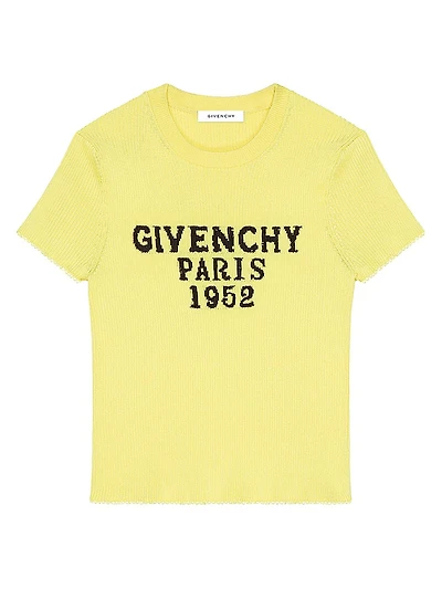 Cropped Knitted Top with Givenchy Paris 1952